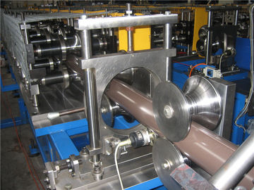 20 Stations Manual Downspout Roll Forming Machine , Tube Roll Forming Machine