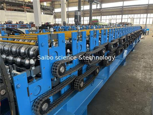 Double Layer Roofing Panel Roll Forming Machine Corrguated 22 Stations 76mm