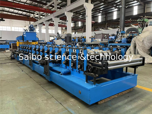 Post Cutting Standing Seam Roll Forming Machine 15 Stations With Rib Rollers