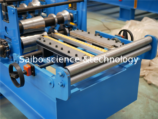 Wall Panel Structure Eave Gutter Roll Forming Machine With Chain Drive