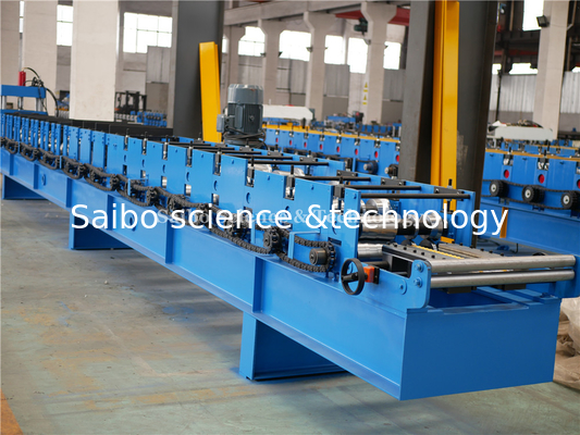 Wall Panel Structure Eave Gutter Roll Forming Machine With Chain Drive