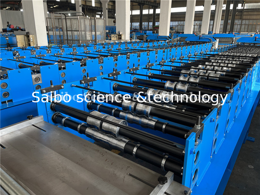 11KW Roofing Panel Roll Forming Machine With Chain Drive Include 6T Hydraulic Decoiler