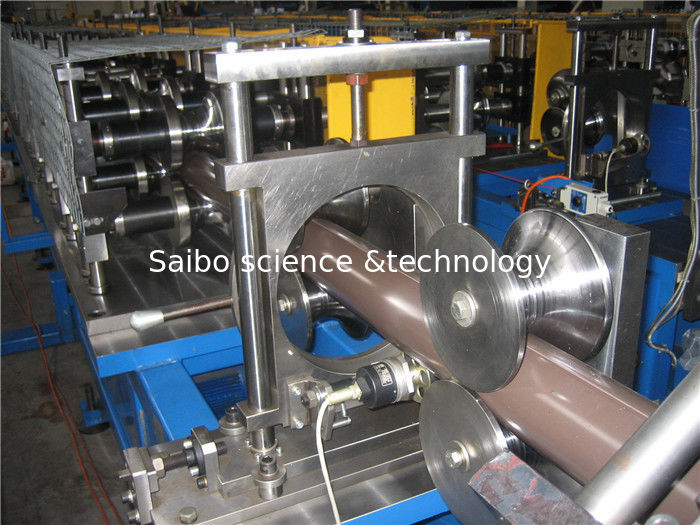 20 Stations Manual Downspout Roll Forming Machine , Tube Roll Forming Machine