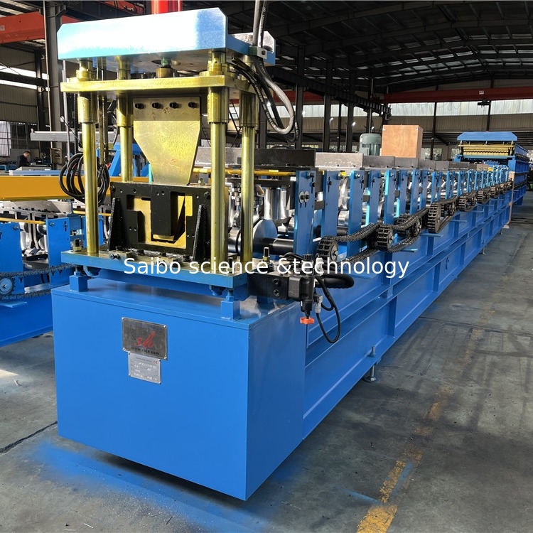 Hydraulic Decoiler Gutter Roll Forming Machine 3T Cassette Type