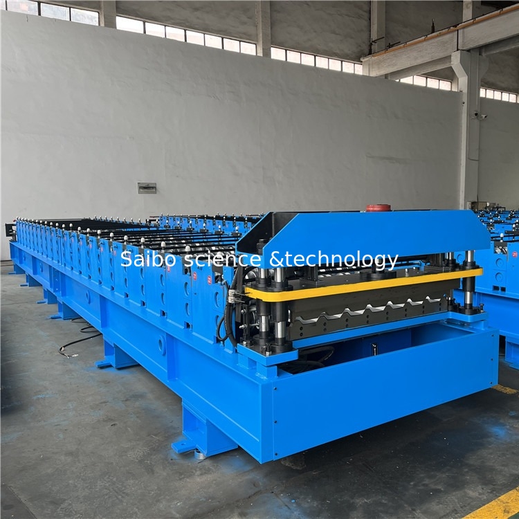 11KW Roofing Panel Roll Forming Machine With Chain Drive Include 6T Hydraulic Decoiler
