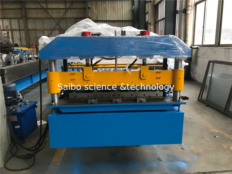4kw Hydraulic Power Wall And Roof Panel Roll Forming Machine 70mm Shaft